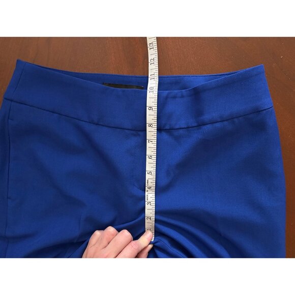 Black Label by Evan-Picone Straight-Leg Career Pants True Cobalt Blue Size 4 - Picture 9 of 11